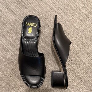Franco Sarto Black Women's Mules